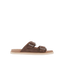 Brunello Cucinelli Double-Strap Suede Sandals 'Brown'