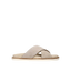 Brunello Cucinelli Cross-Strap Suede Sandals 'Beige'