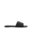 Miu Miu Woven Raffia Slide 'Black'