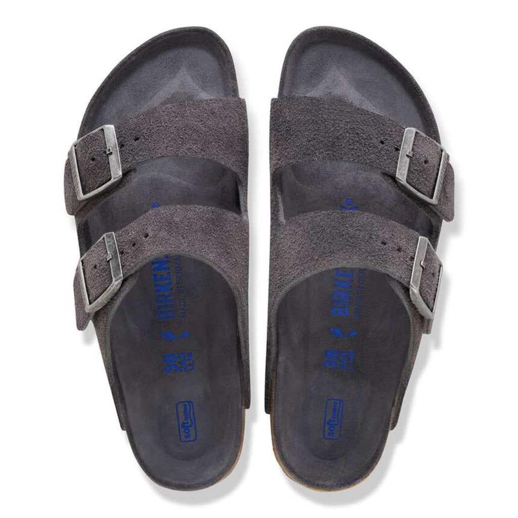 Birkenstock Arizona Soft Footbed Suede 'Charcoal Tonal'