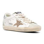 Golden Goose Super-Star 'White / Gold Glitter'