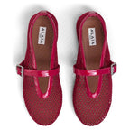 ALAÏA Mesh Ballet Flats 'Raspberry'