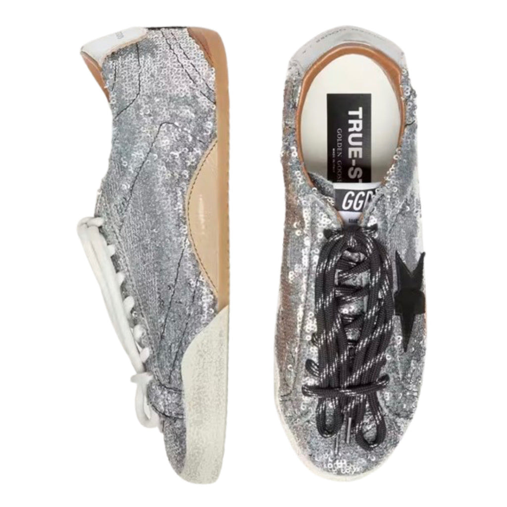 Golden Goose True-Star 'Silver Sequins / Black'