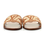 Louis Vuitton Lock It Flat Mule 'Raffia / Monogram'