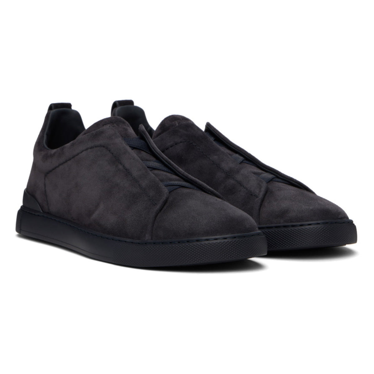 Zegna Triple Stitch Suede 'Full Navy'