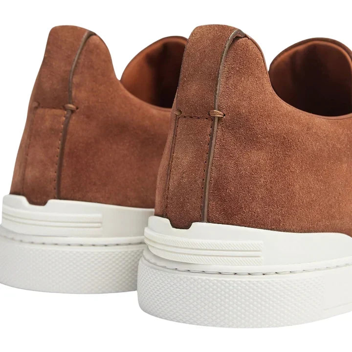 Zegna Triple Stitch Suede 'Tobacco'
