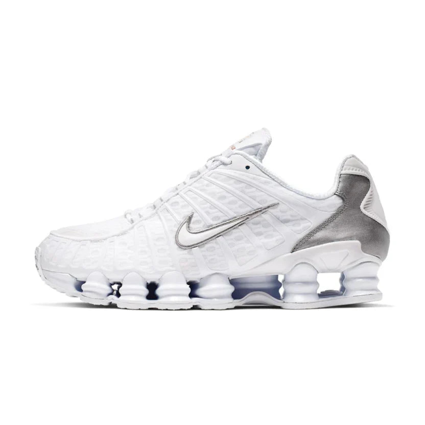 Nike Shox TL 'White / Metallic Silver / Max Orange'