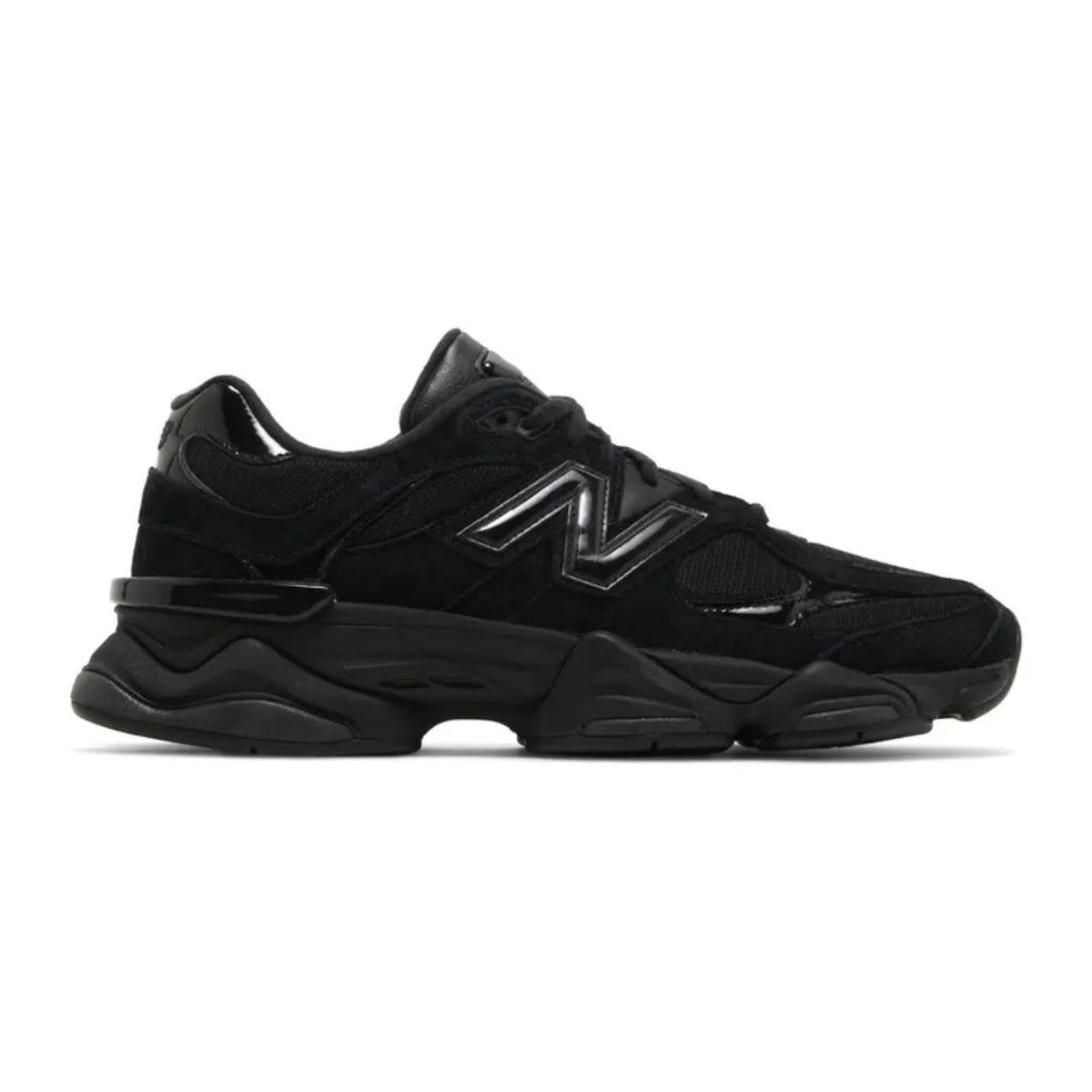 New Balance 9060 'Triple Black' Suede Patent