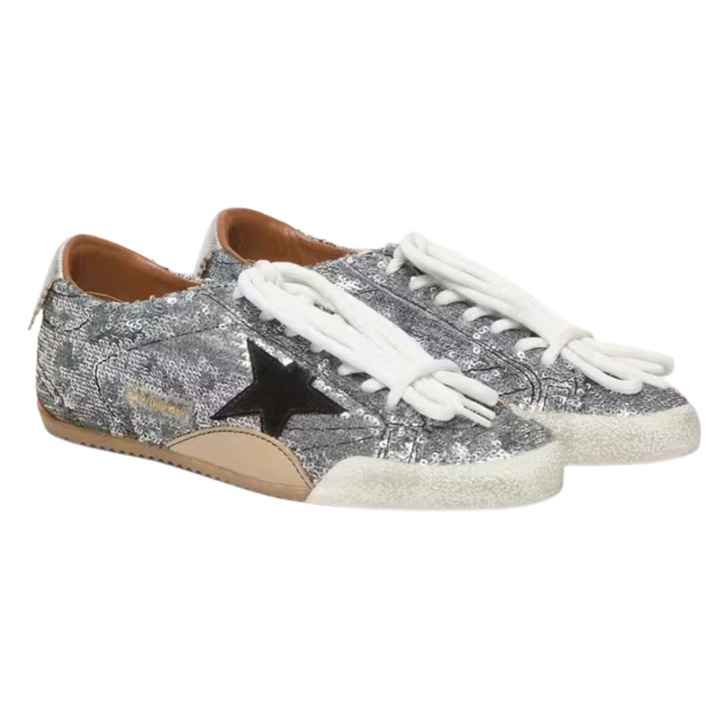 Golden Goose True-Star 'Silver Sequins / Black'