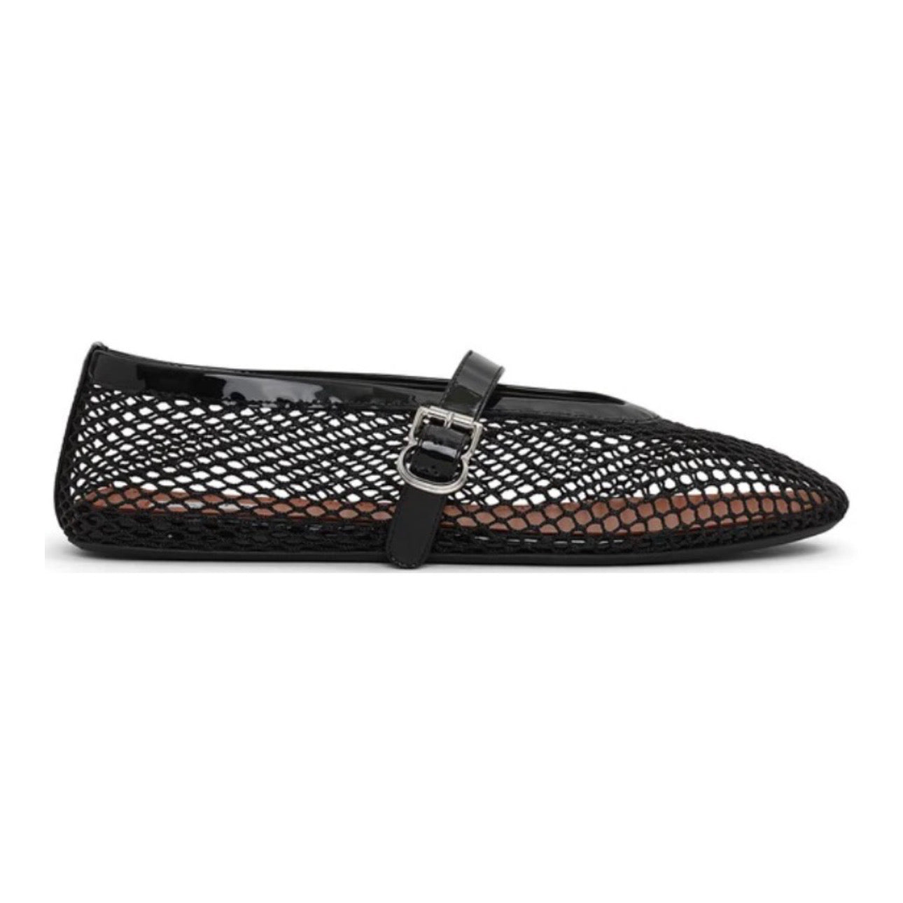 ALAÏA Mesh Ballet Flats 'Black' Secondary image