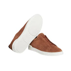 Zegna Triple Stitch Suede 'Tobacco'