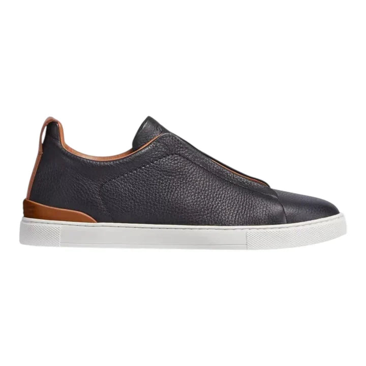 Zegna Triple Stitch Deerskin 'Black'