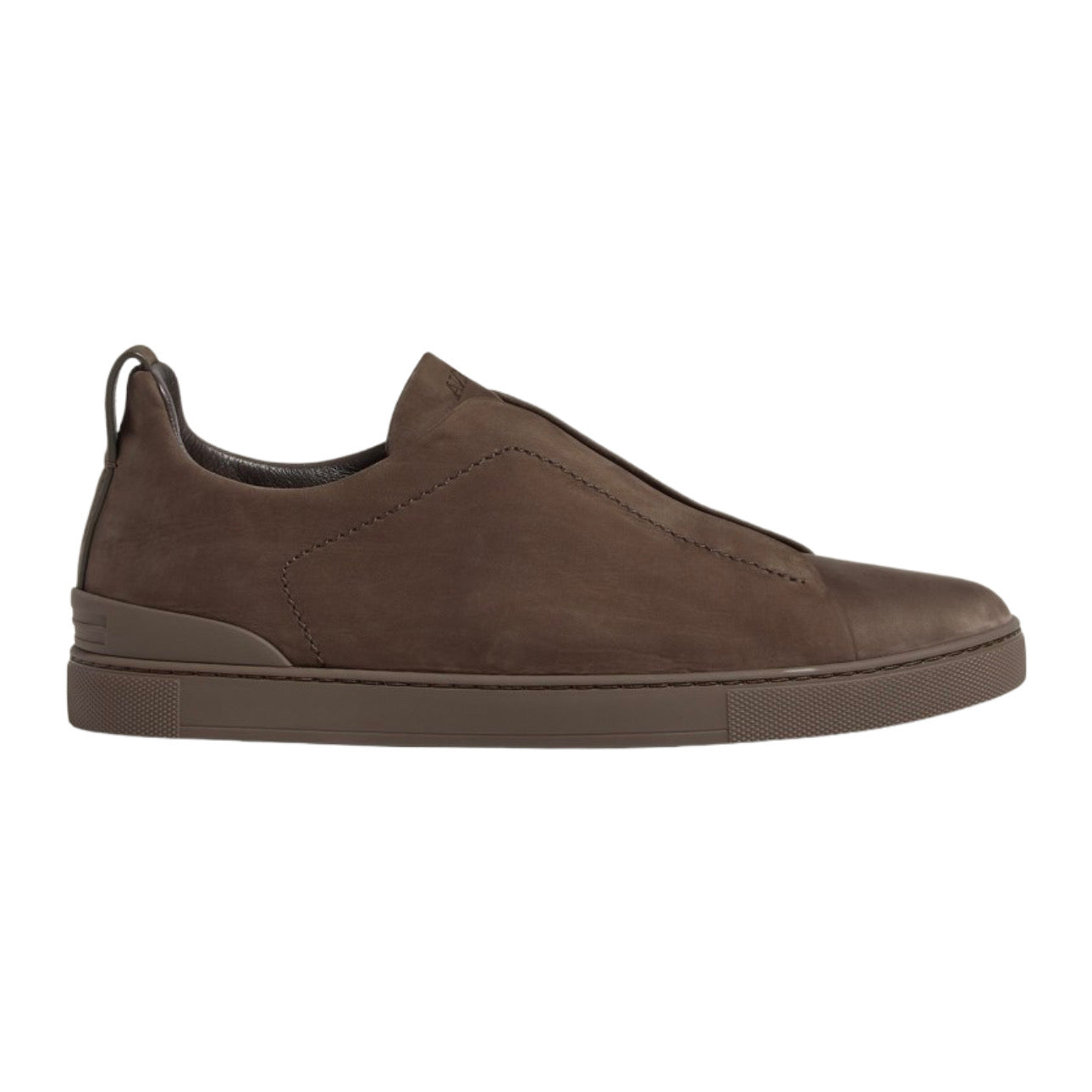 Zegna Triple Stitch SecondSkin Nubuck 'Dark Taupe' Secondary image