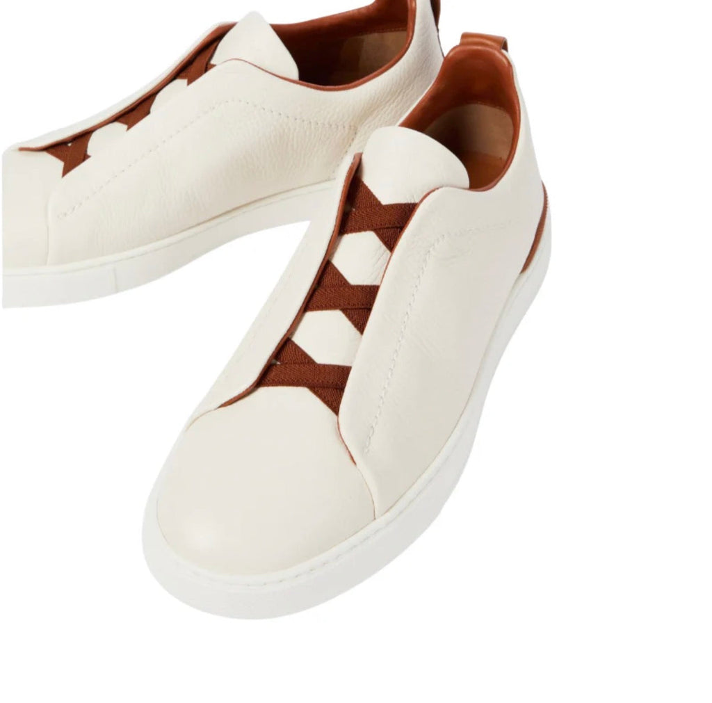 Zegna Triple Stitch Leather 'White'