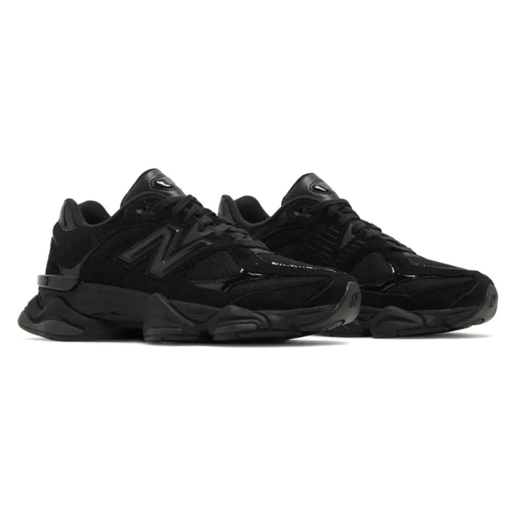 New Balance 9060 'Triple Black' Suede Patent