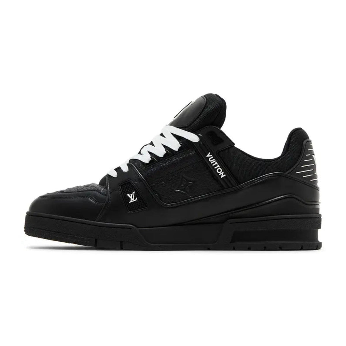 Louis Vuitton LV Trainer 'Embossed Monogram' 'Black'