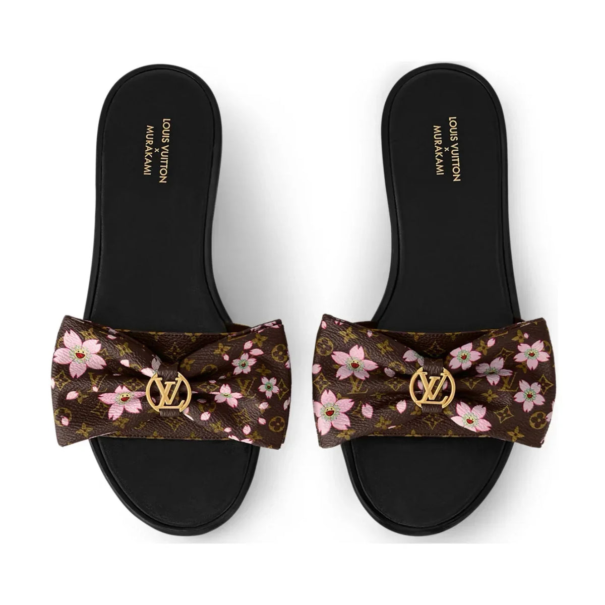 Takashi Murakami x Louis Vuitton Lily Flat Mule 'Black'