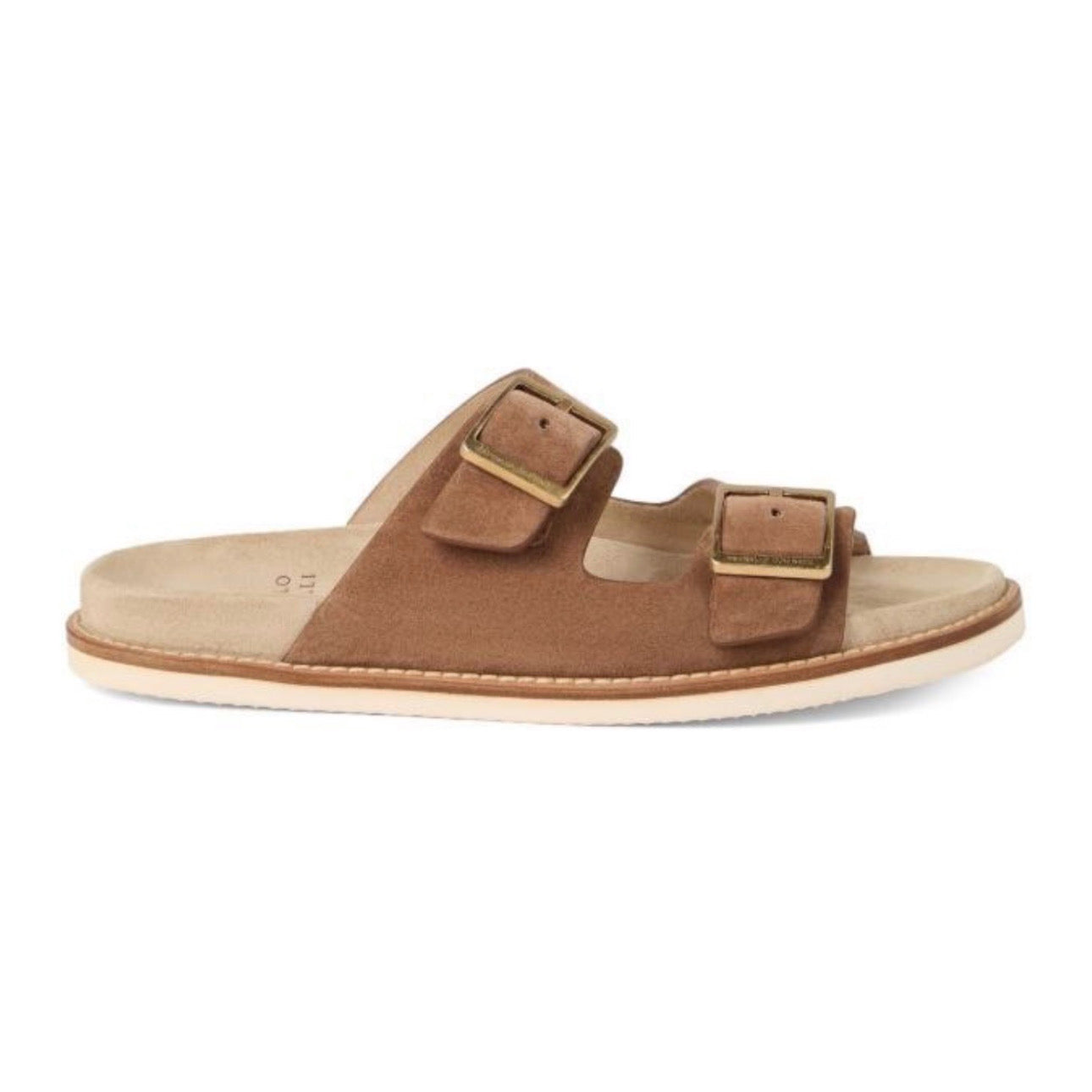 Brunello Cucinelli Double-Strap Suede Sandals 'Beige' Secondary image