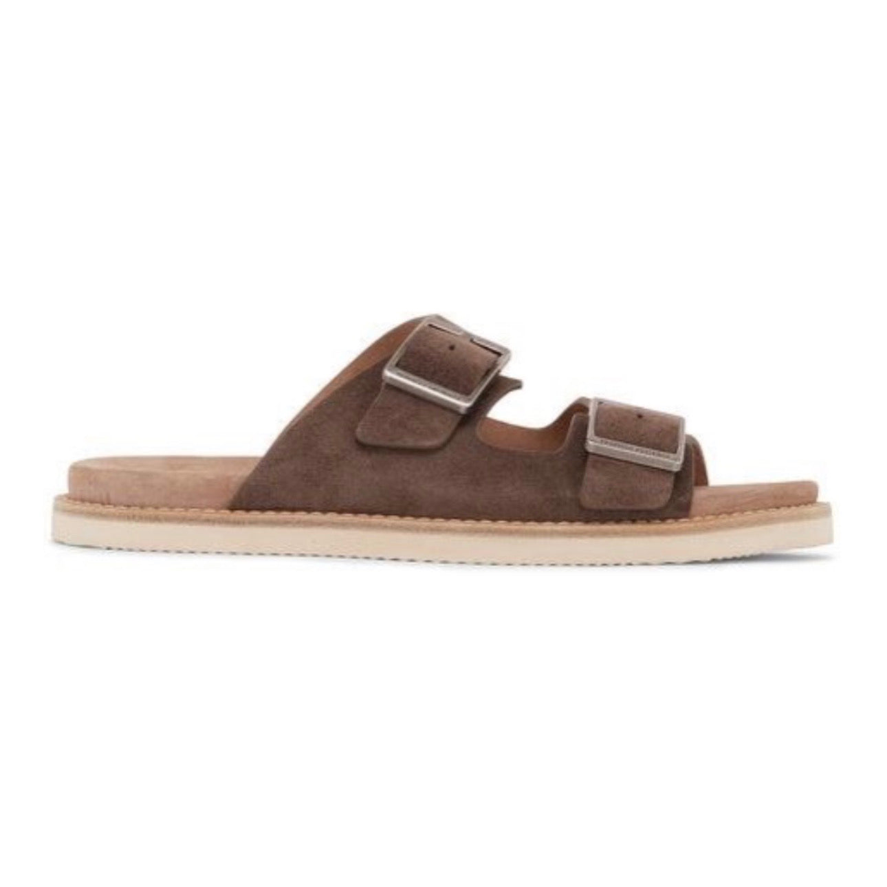 Brunello Cucinelli Double-Strap Suede Sandals 'Brown' Secondary image