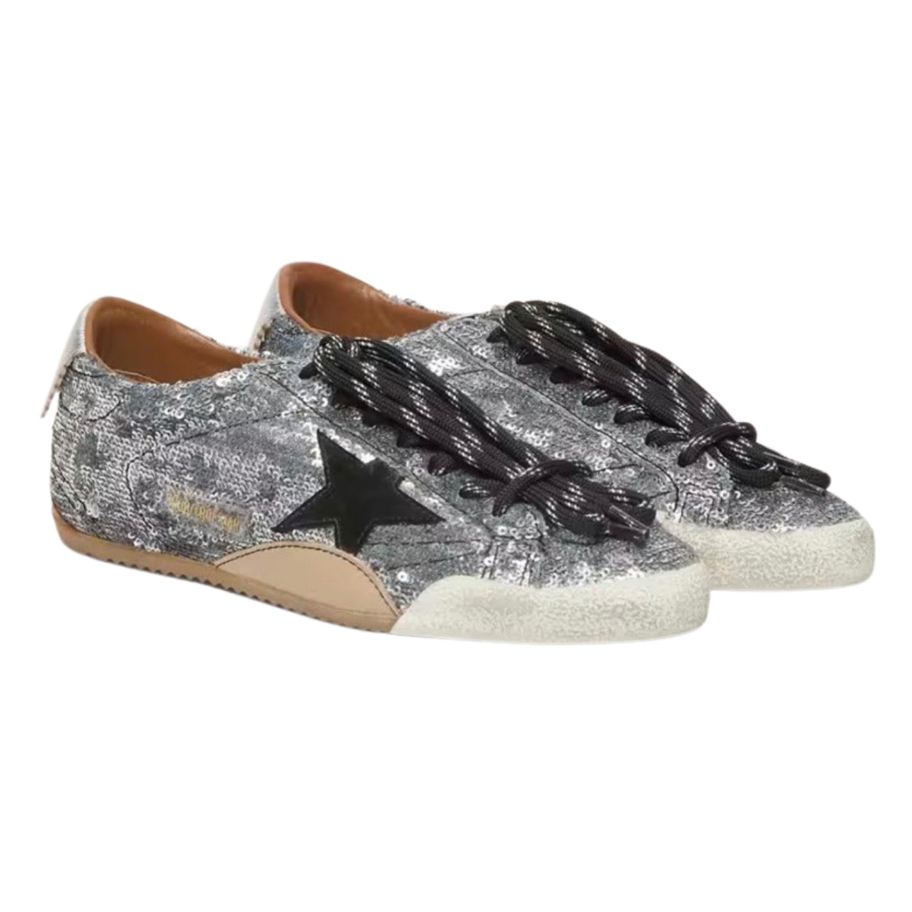 Golden Goose True-Star 'Silver Sequins / Black'