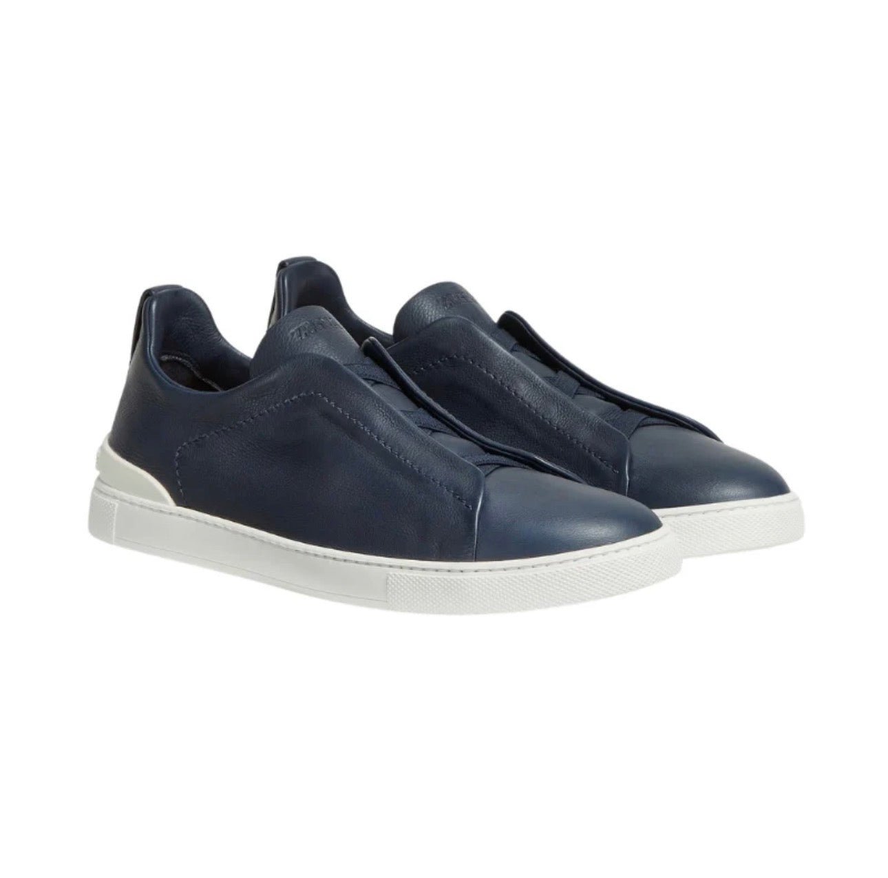 Zegna Triple Stitch Deerskin 'Navy Blue'