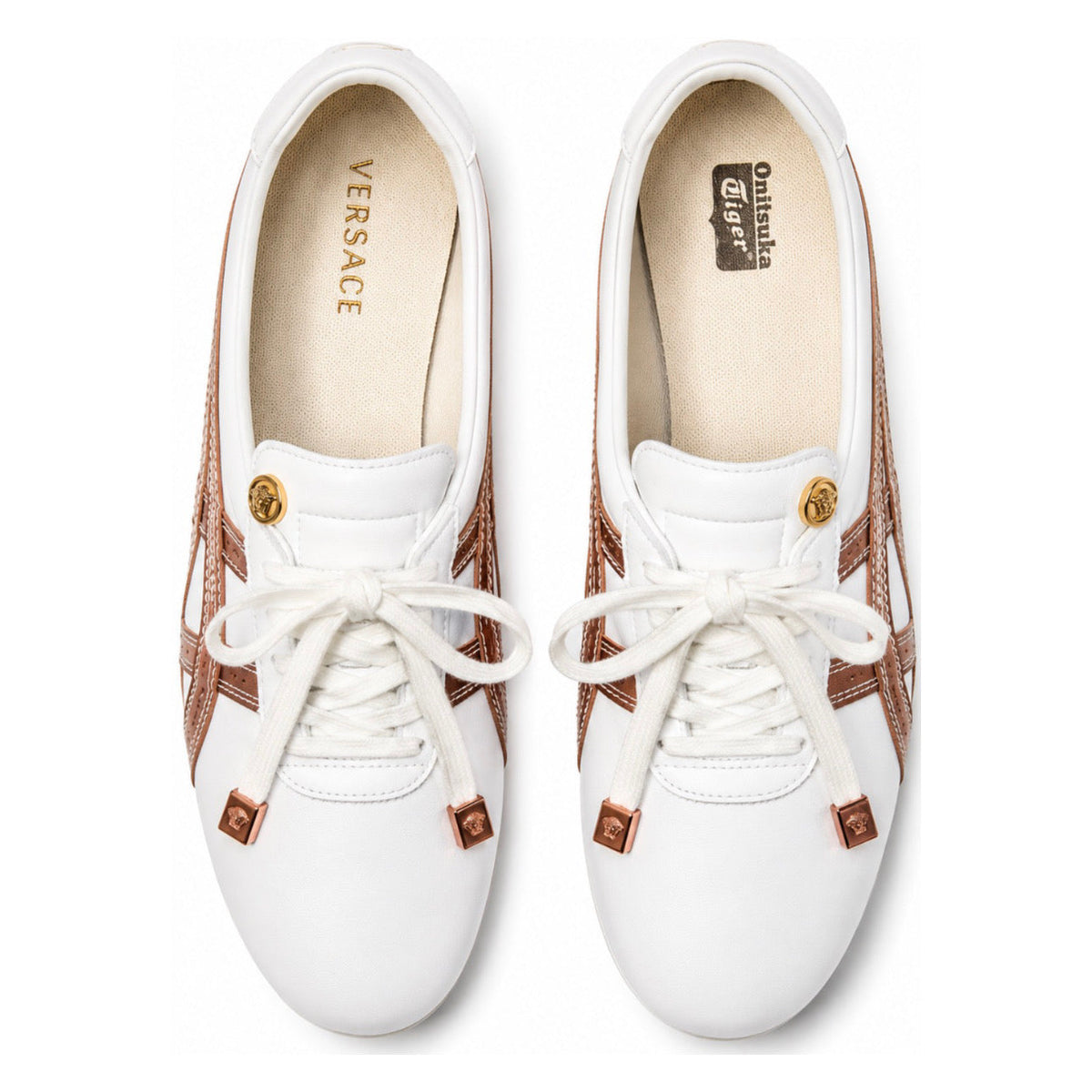 Versace x Onitsuka Tiger Tai-Chi Sakura Nappa 'White / Brown'
