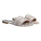 Dior Dway Slide Toile de Jouy 'Grey'