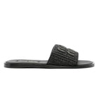 Miu Miu Woven Raffia Slide 'Black'
