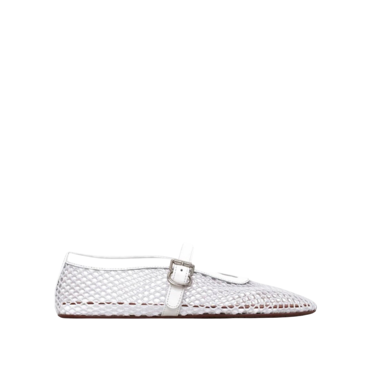 ALAÏA Mesh Ballet Flats 'Optical White' Main image