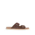 Brunello Cucinelli Double-Strap Suede Sandals 'Brown'