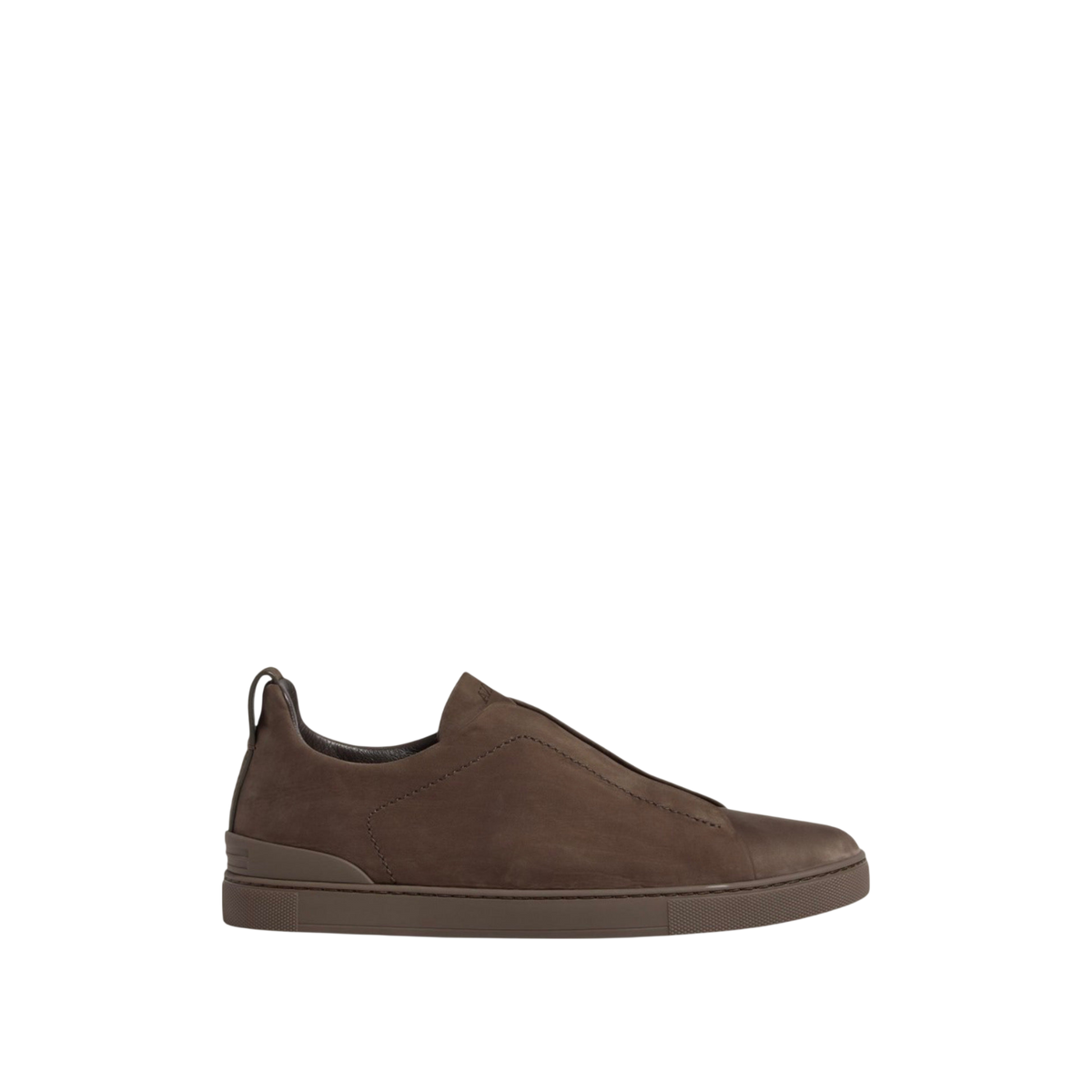 Zegna Triple Stitch SecondSkin Nubuck 'Dark Taupe' Main image
