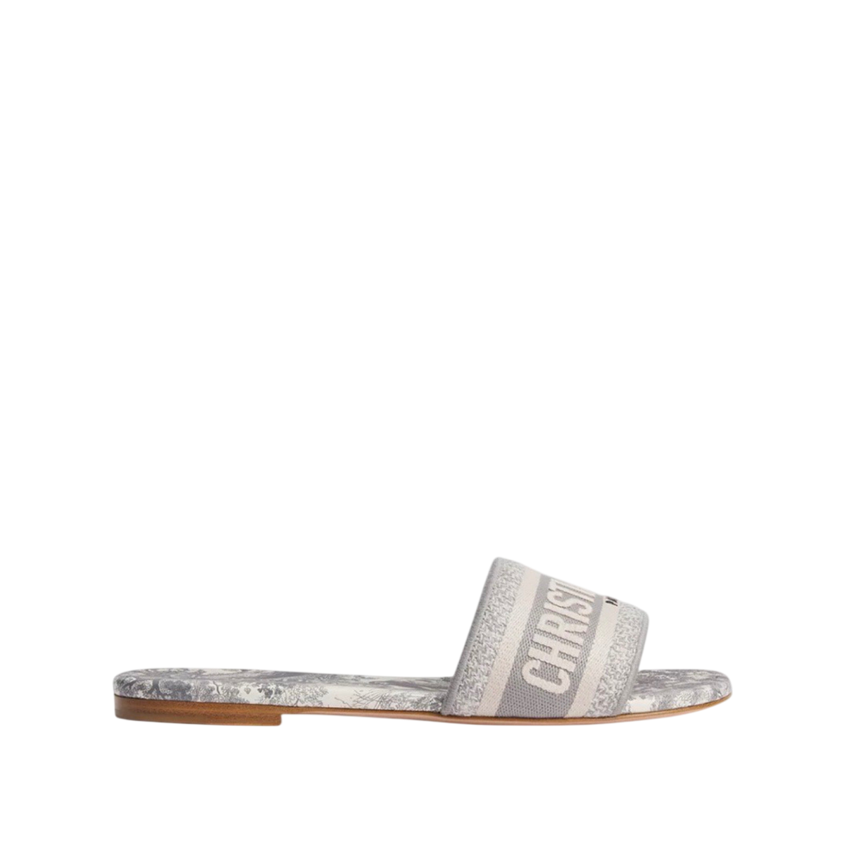 Dior Dway Slide Toile de Jouy 'Grey'