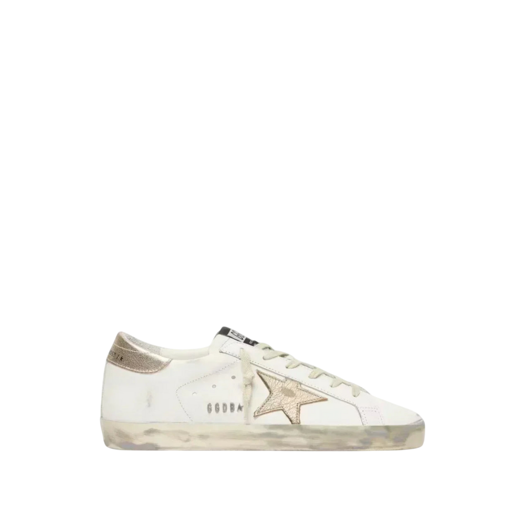Golden Goose Super-Star 'White / Gold Glitter'