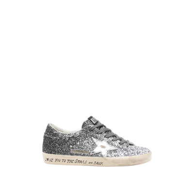 Golden Goose Super-Star 'Silver Glitter / White'