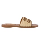 Miu Miu Woven Raffia Slide 'Natural'