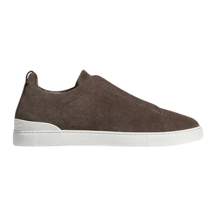 Zegna Triple Stitch Suede 'Brown'