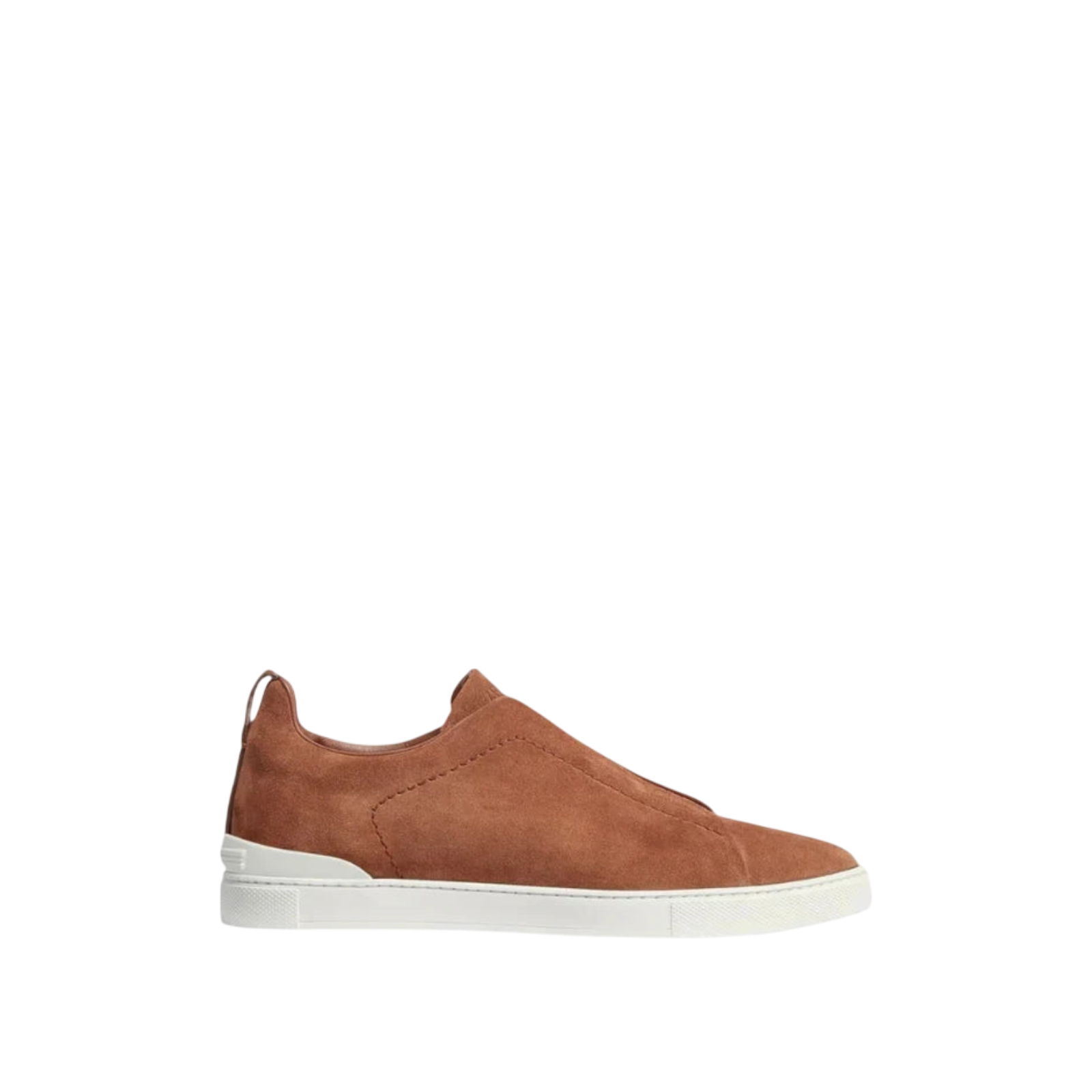 Zegna Triple Stitch Suede 'Tobacco' Main image